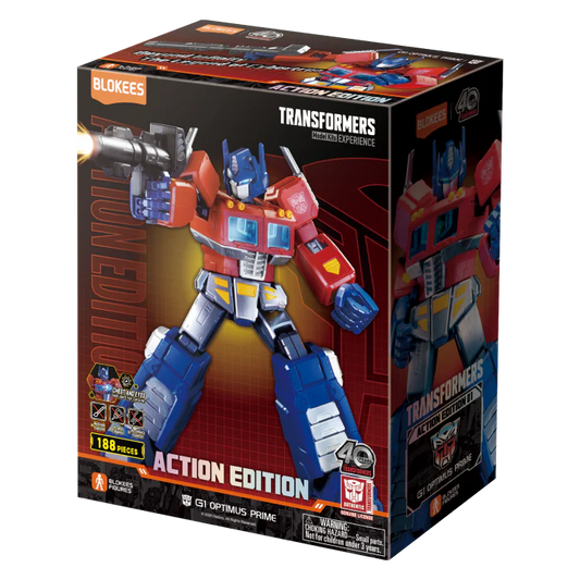 Blokees Figures -  Transformers  (Limited Model Kit)  71156-Transformers AE01 - G1 Optimus Prime (20cm) （Luminous Eyes）