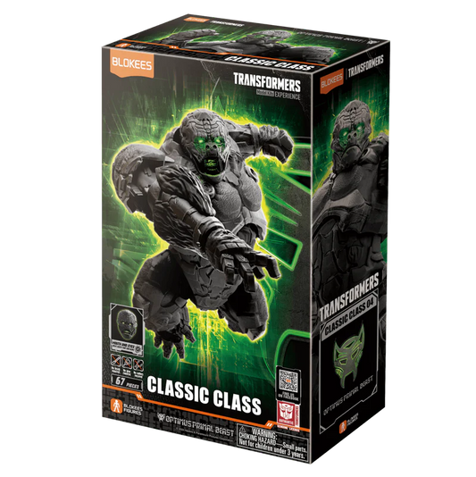 Blokees Figures - Transformers (Model Kit)  71144 - Classic Class(CC) 04 - Optimus Primal Beast  （Luminous Eyes）
