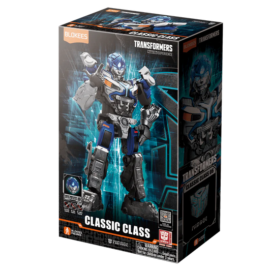 Blokees Figures - Transformers (Model Kit)  71151 - Classic Class(CC) 06 - Mirage(10cm) （Luminous Eyes & Chest）
