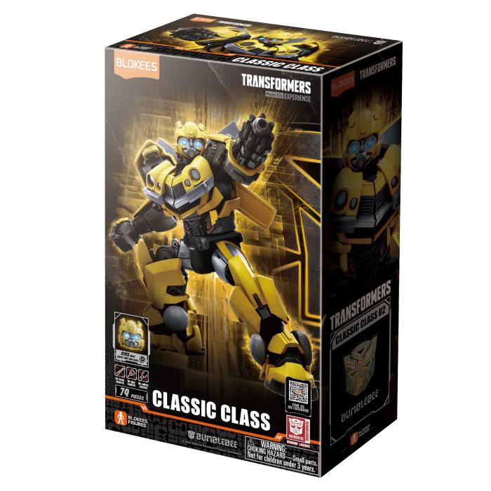 Blokees Figures - Transformers (Model Kit)  71142 - Classic Class(CC) 02 - Bumblebee (10cm)（Luminous Eyes)