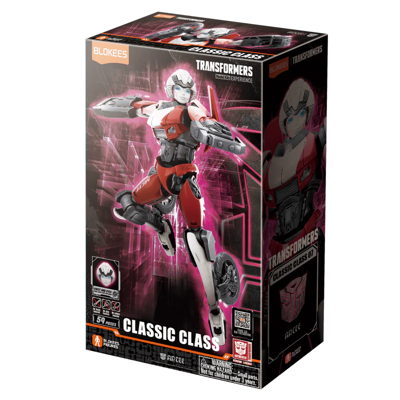 Blokees Figures - Transformers (Model Kit)  71152 - Classic Class(CC) 07 -  Arcee(10cm) （Luminous Eyes）