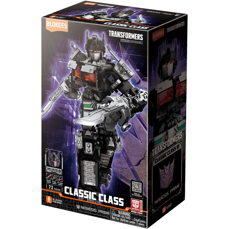 Blokees Figures - Transformers (Model Kit) 71155 - Classic Class(CC) 08 -Nemesis Prim （Luminous Eyes）