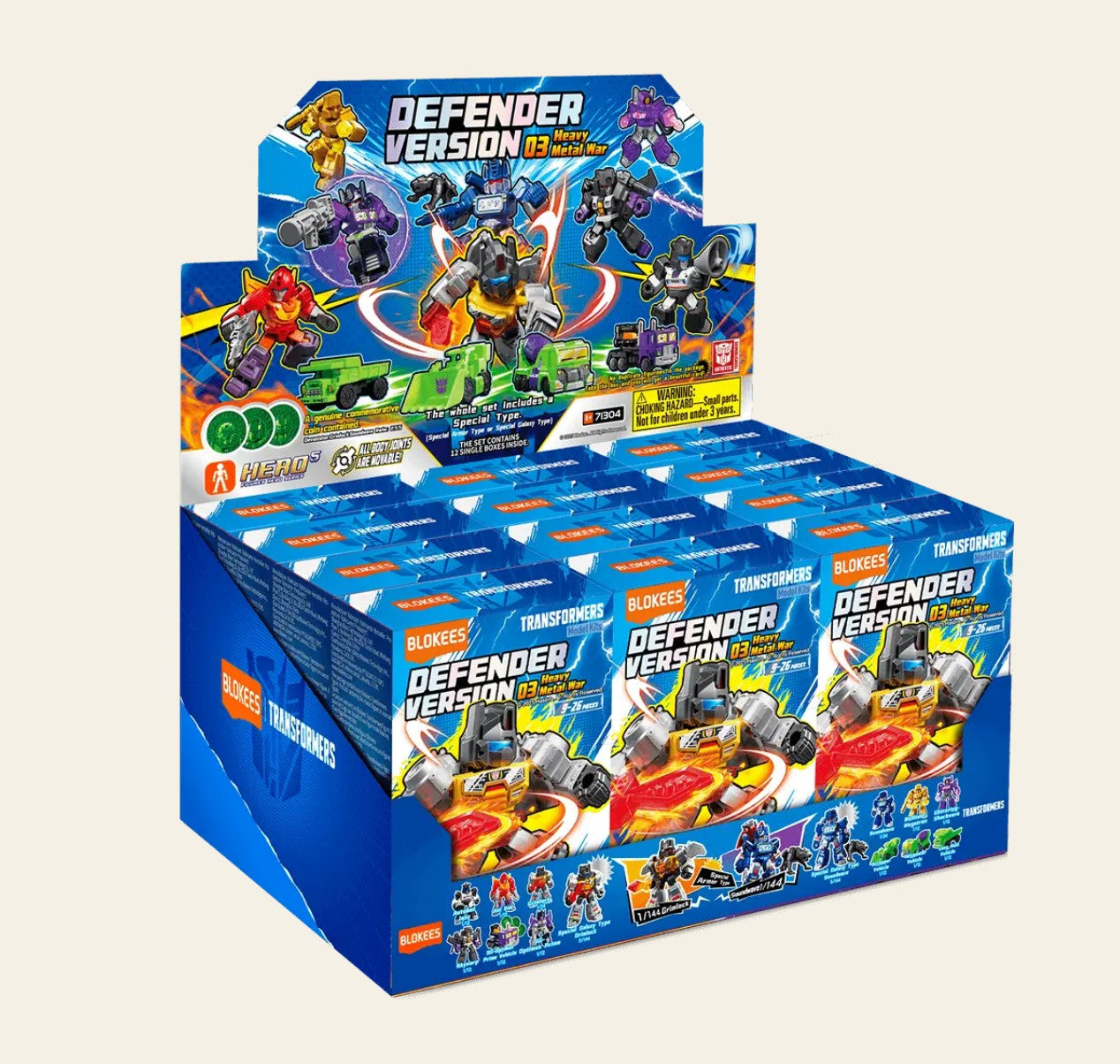 Blokees Transformers Defender Version 03 Heavy Metal War