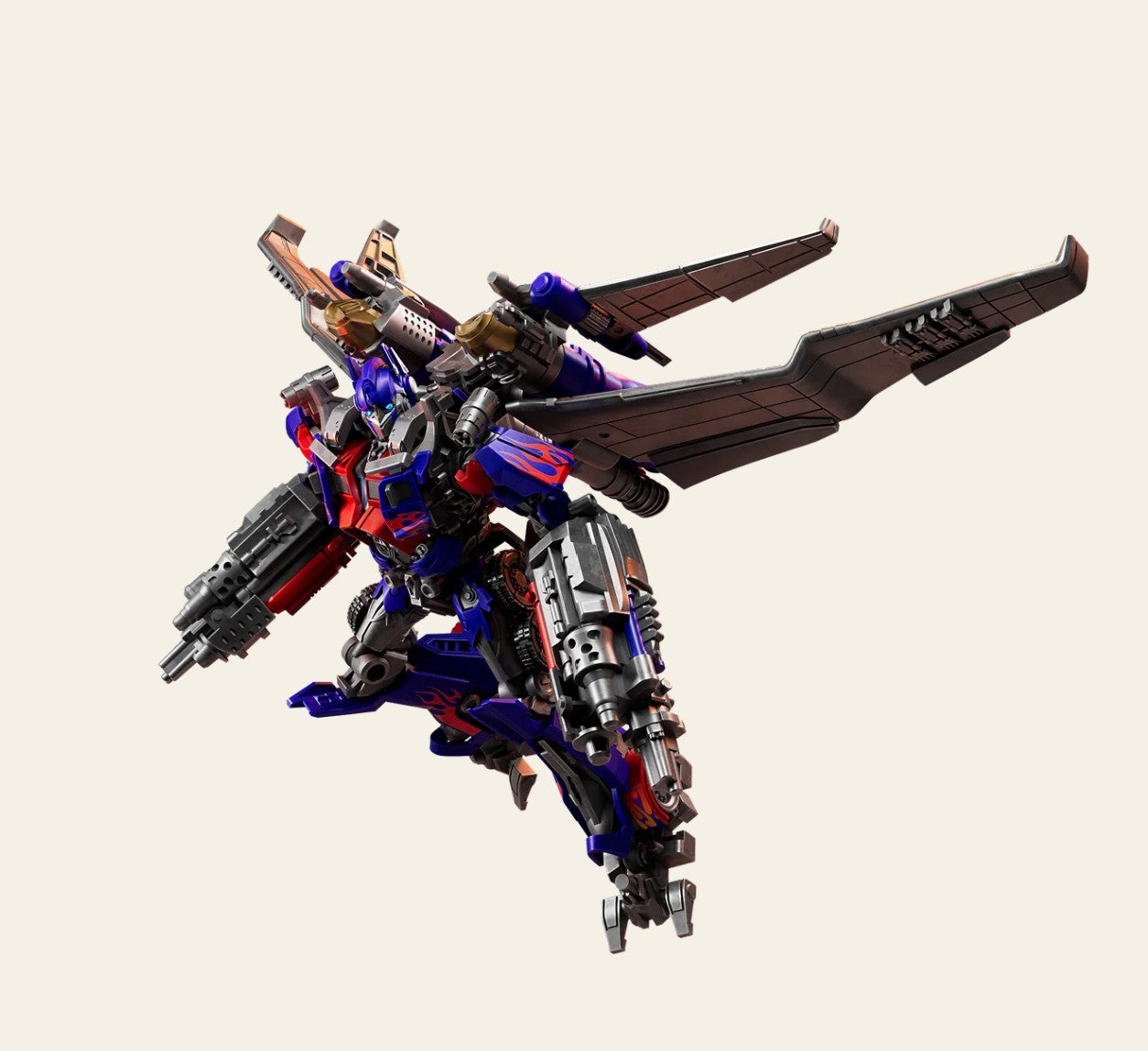 Blokees Figures Transformers 71187 Classic Class 21 DOTM  Optimus Prime Jet Wing (Model Kit-Luminous Eyes）