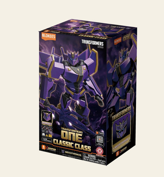 Blokees Figures Transformers 71186 Classic Class 20 ONE Megatronus (Model Kit-Luminous Eyes）